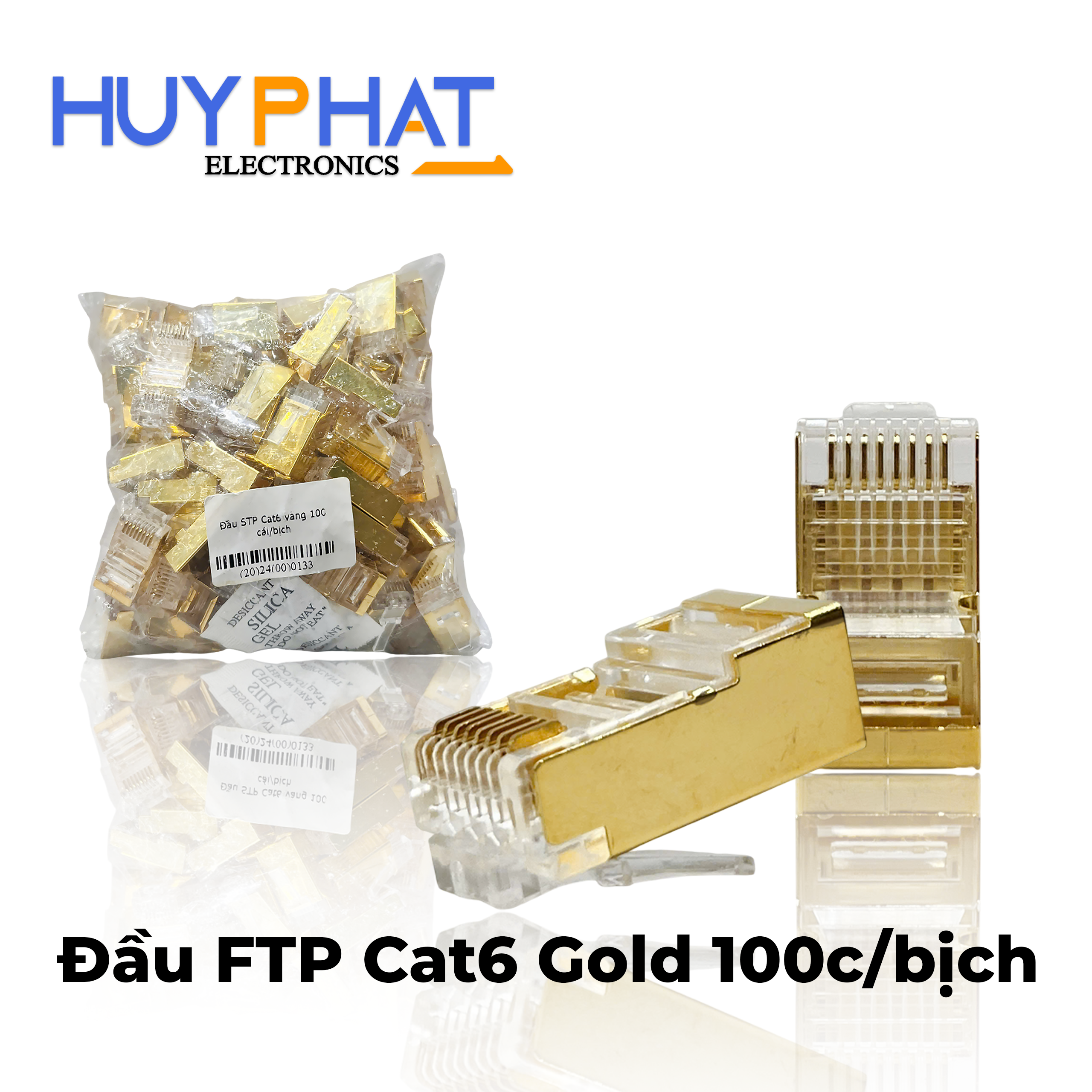 Đầu FTP Cat6 Gold 100c/bịch