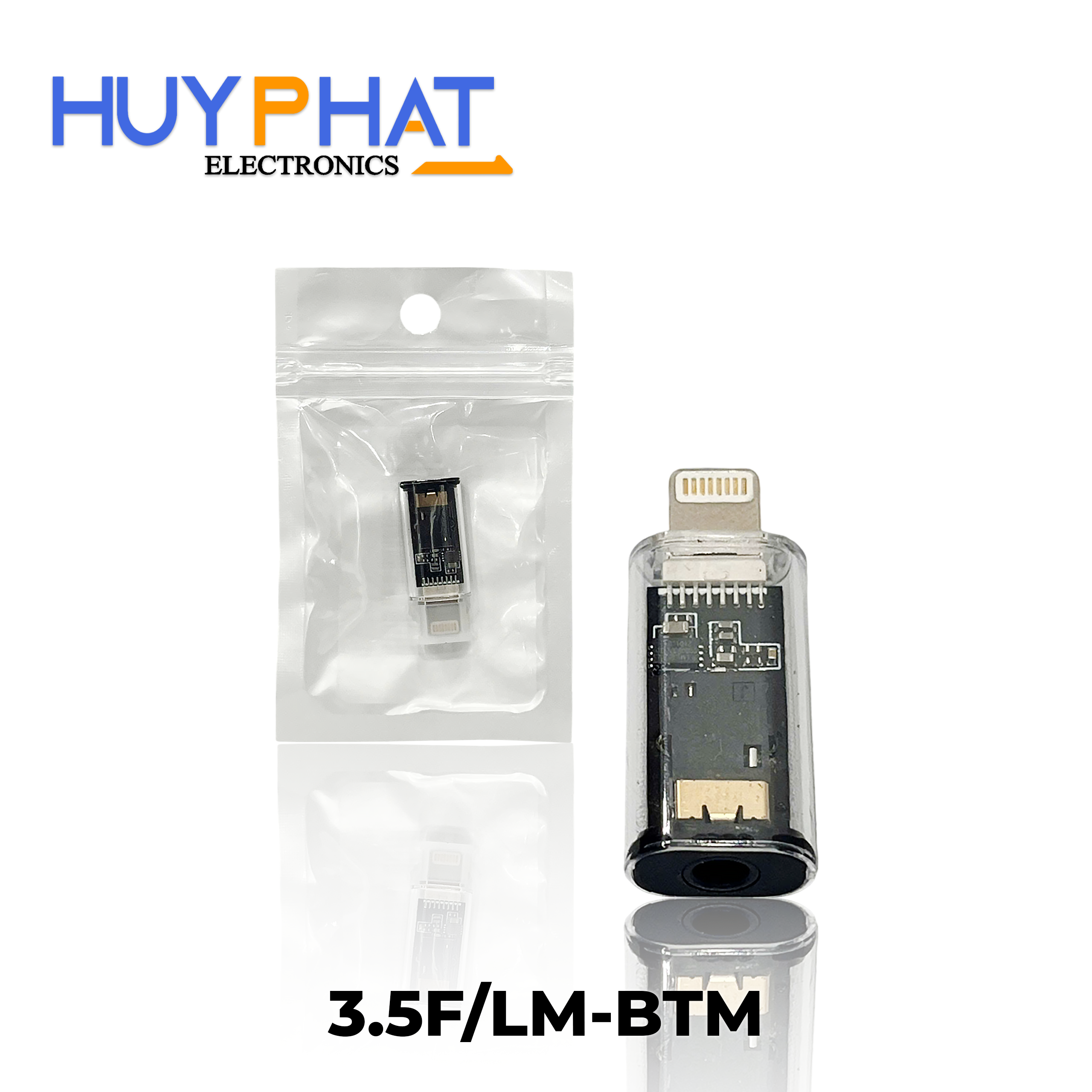 Đầu đổi Lightning -> Tai nghe 3.5mm Transparent 3.5F/LM-BTM