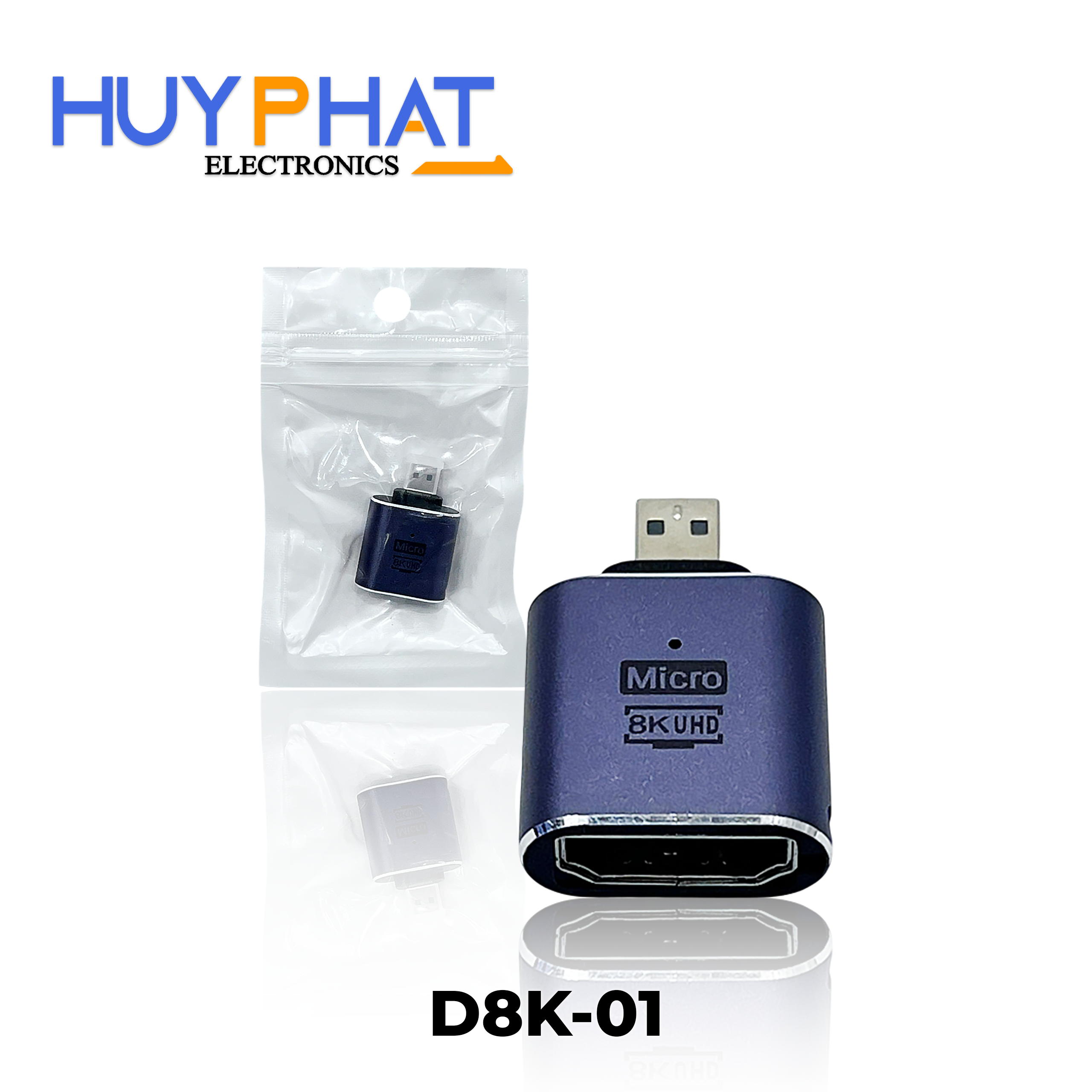 Đầu đổi mini HDMI K -> HDMI L 8K D8K-01