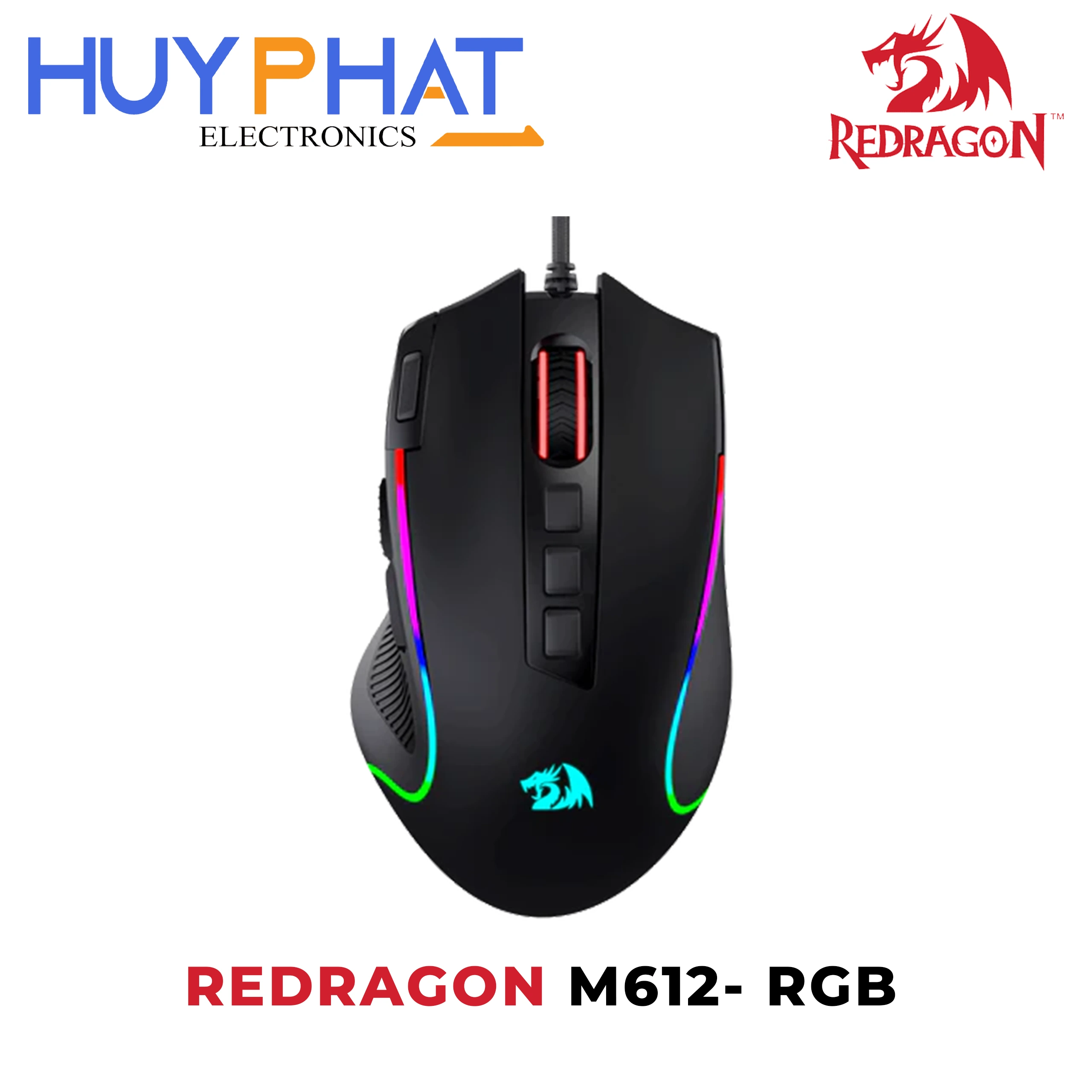 Chuột Gaming 8000 DPI REDRAGON M612 RGB