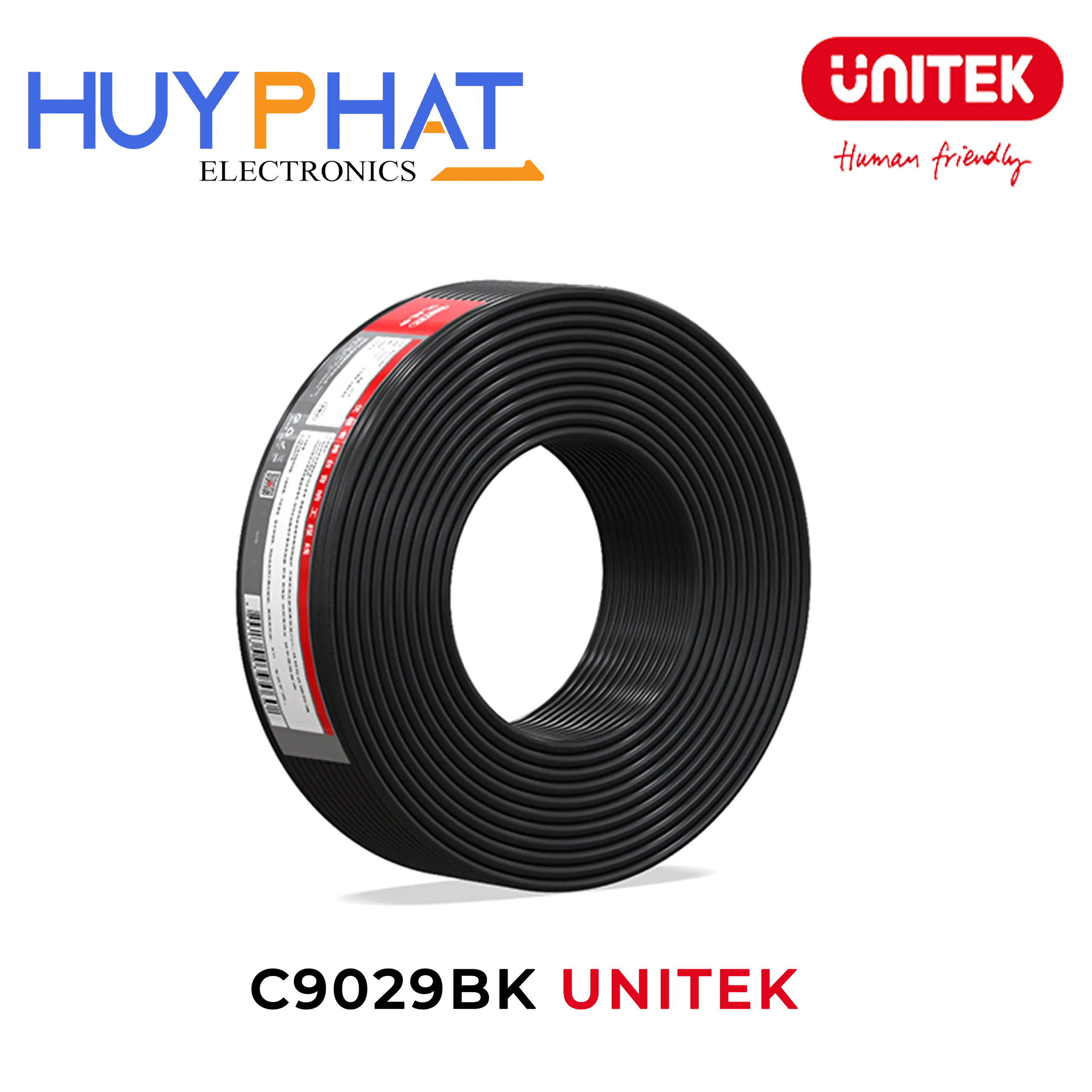 Cáp Microphone đôi chuyên nghiệp 96AWG OD6.0MM dài 100M UNITEK C9029BK