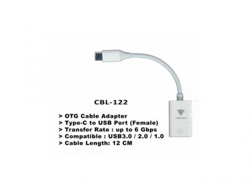 CÁP CHUYỂN ĐỔI TYPE-C RA CỔNG USB 2.0 CBL-122 HÃNG TECNIX