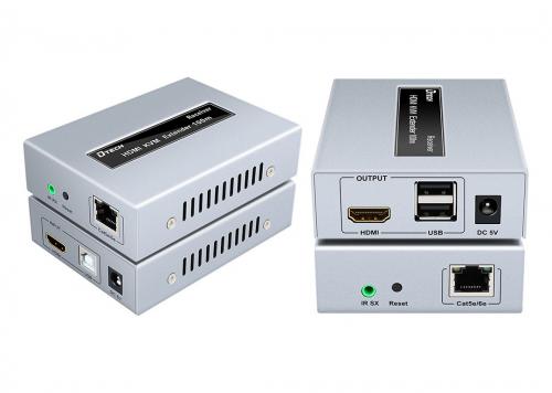 HỘP NỐI DÀI HDMI + USB KVM -> LAN 100M DTECH (DT-7054A)