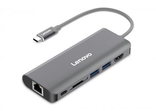 MULTIPORT HUB TYPE-C -> 2 USB 3.0 + HDMI + LAN + SD LENOVO (C109GY)