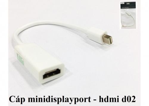 CÁP MINI DISPLAYPORT -> HDMI D02