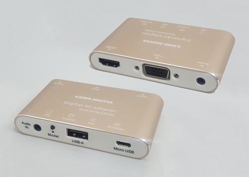 HỘP CHUYỂN USB + AUDIO -> HDMI+VGA+AUDIO KM (KY-P001G)