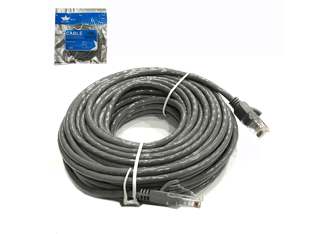 CÁP UTP CAT 5E AD-LINK 15M HIGH SPEED (AD-5015G) XÁM