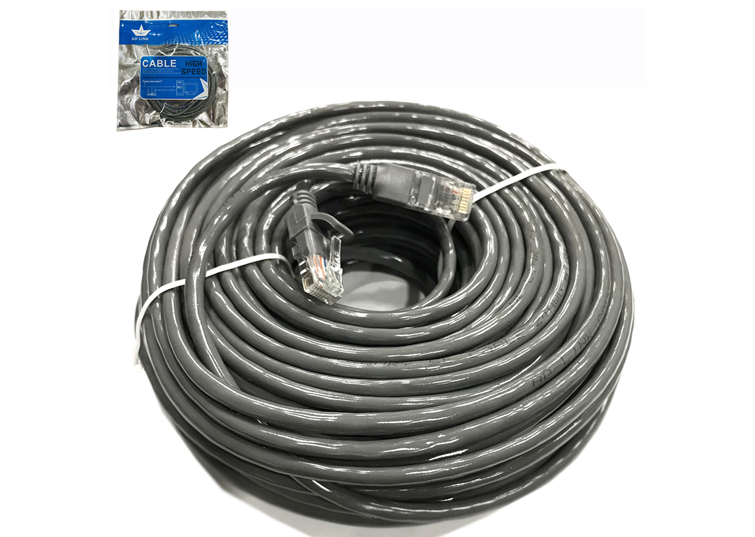 CÁP UTP CAT 5E AD-LINK 30M HIGH SPEED (AD-5030G) XÁM