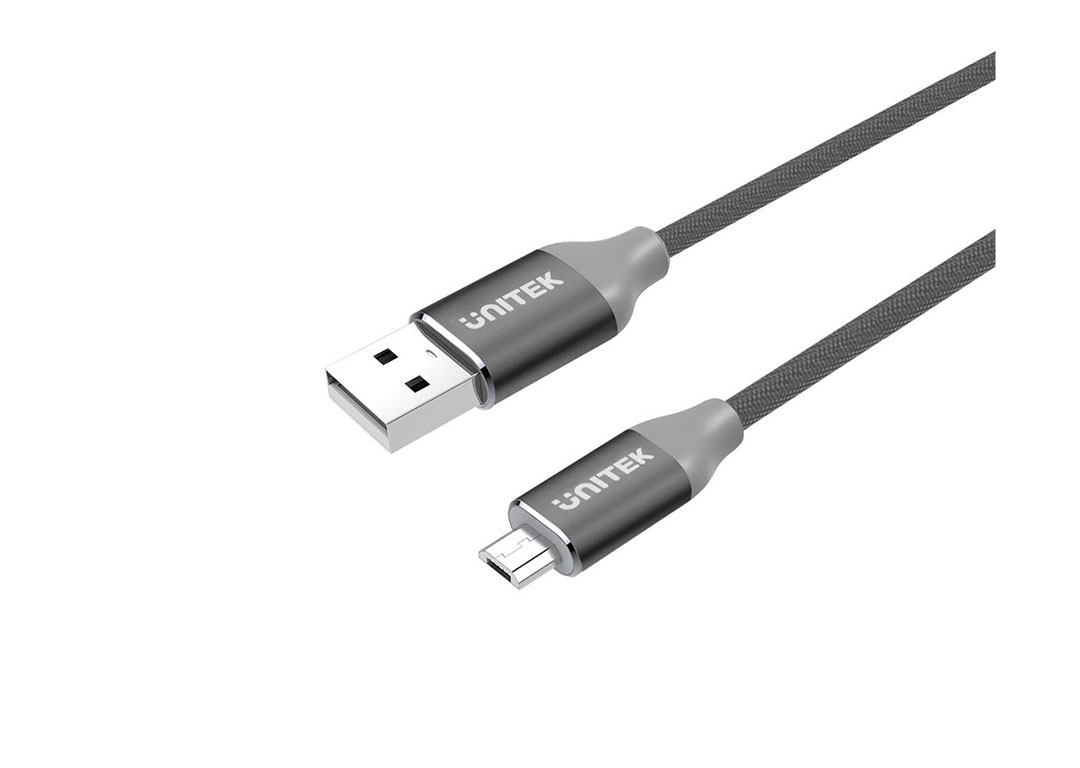 Cáp USB 2.0 -> Micro USB dài 1M UNITEK Y-C 4026AGY