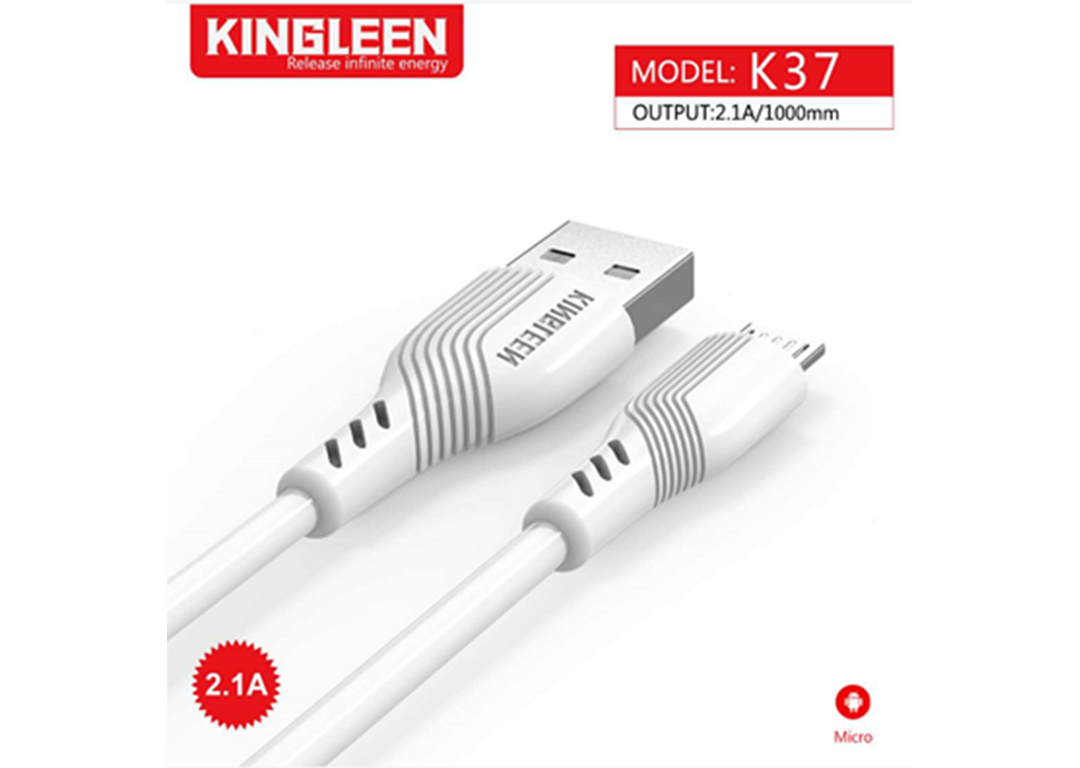 CÁP USB 2.0 -> MICRO USB 2.1A 1M KINGLEEN K37