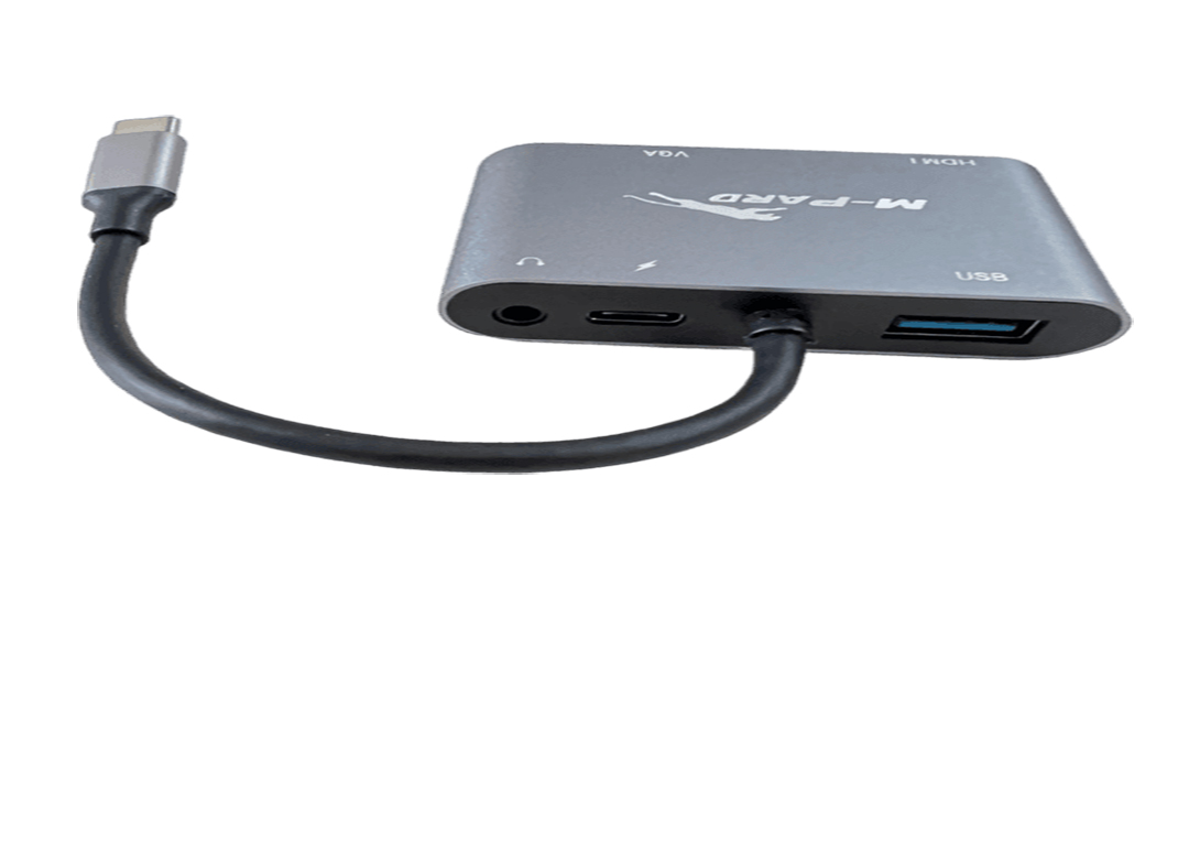 CÁP TYPE-C -> PD+HDMI+VGA+USB3.0 MD042 M-PARD