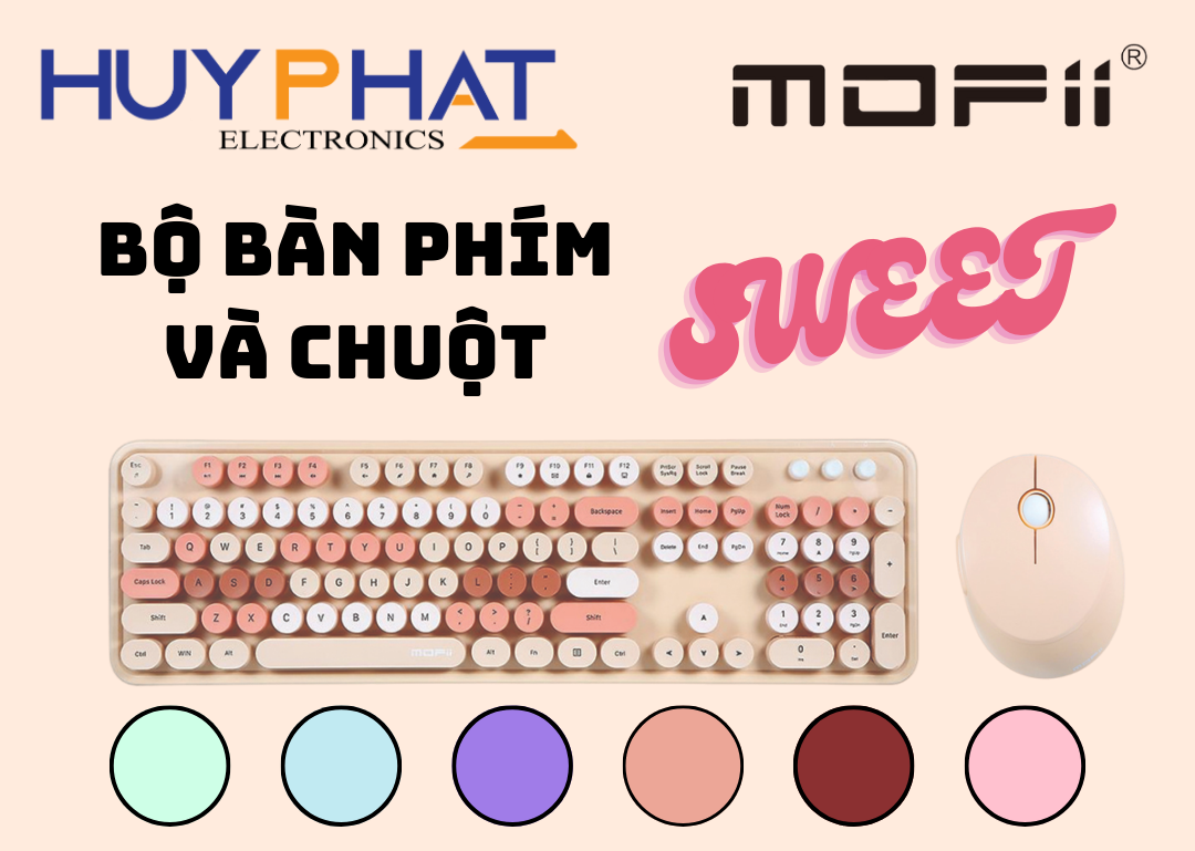 Bàn phím và chuột không dây MOFII SWEET