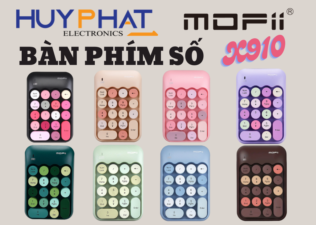 Bàn phím số không dây Mofii x910