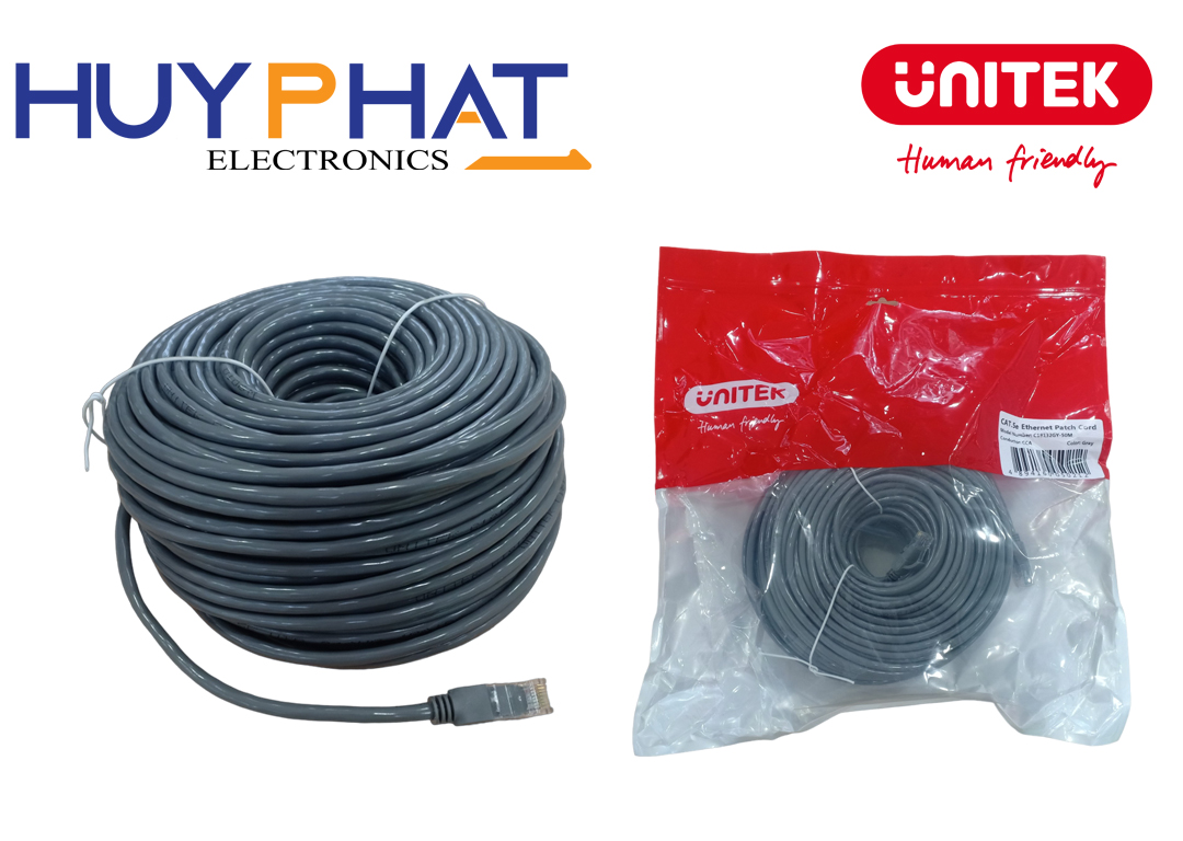 Cáp mạng CAT5E UTP UNITEK C18132GY