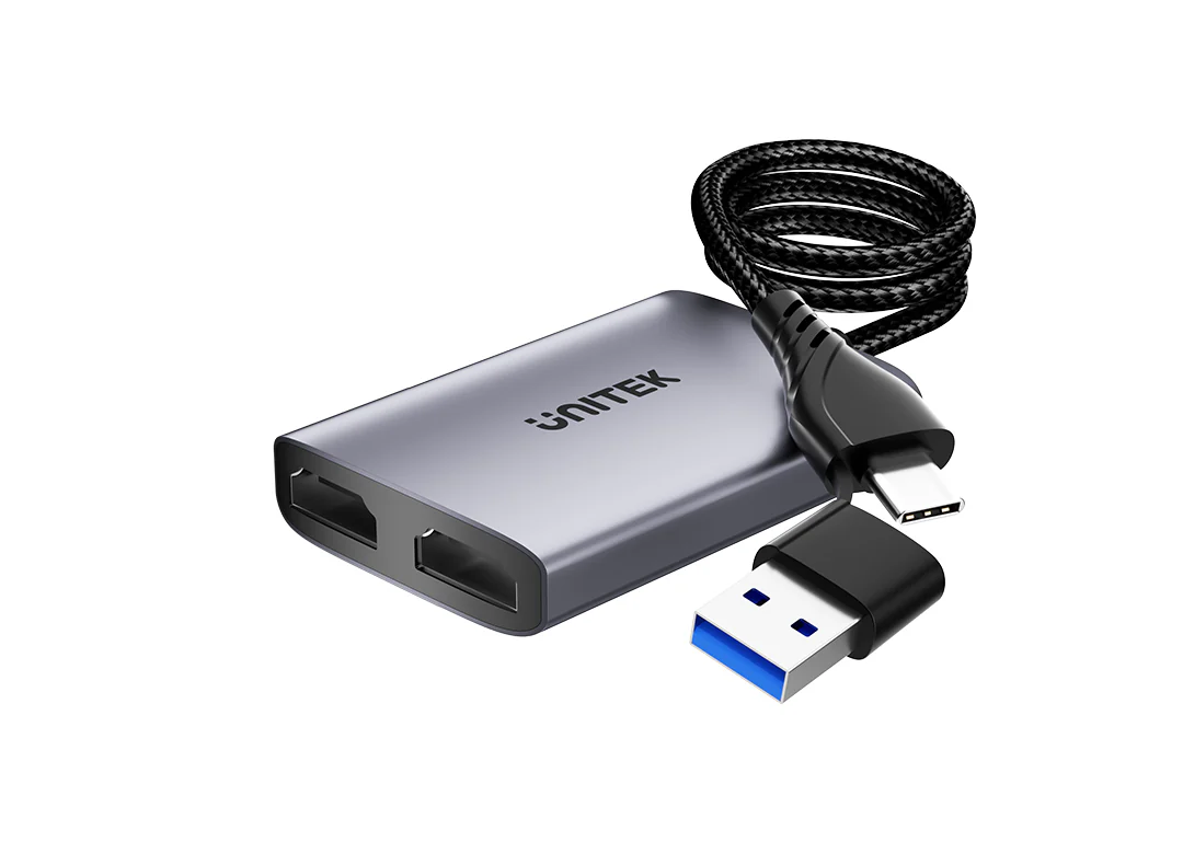 Bộ chuyển đổi Type-C+USB -> HDMI kép UNITEK V1427A01