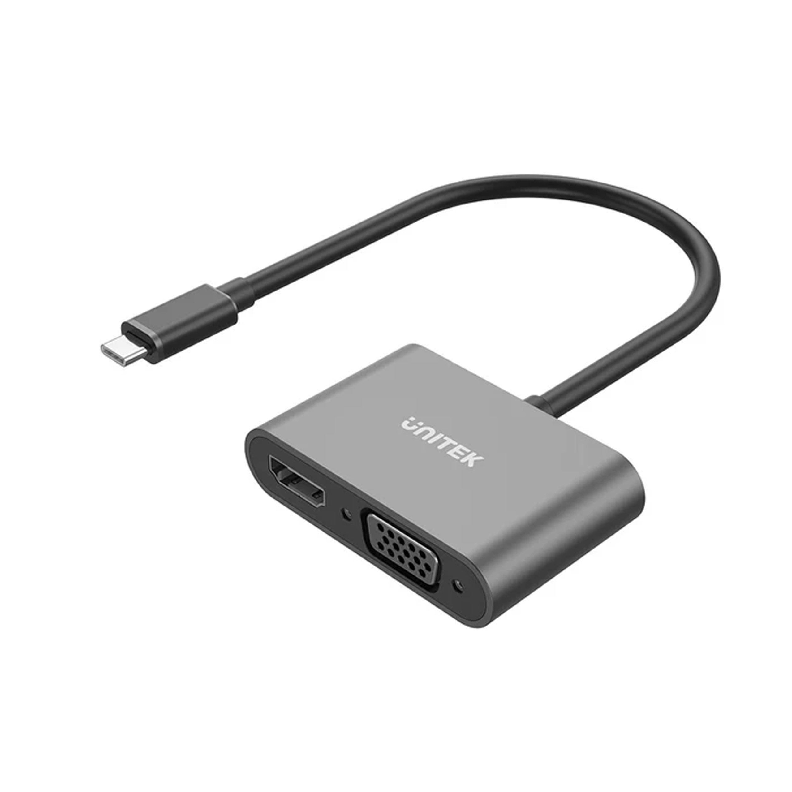 Bộ chuyển đổi Type-C -> HDMI + VGA UNITEK V1168A