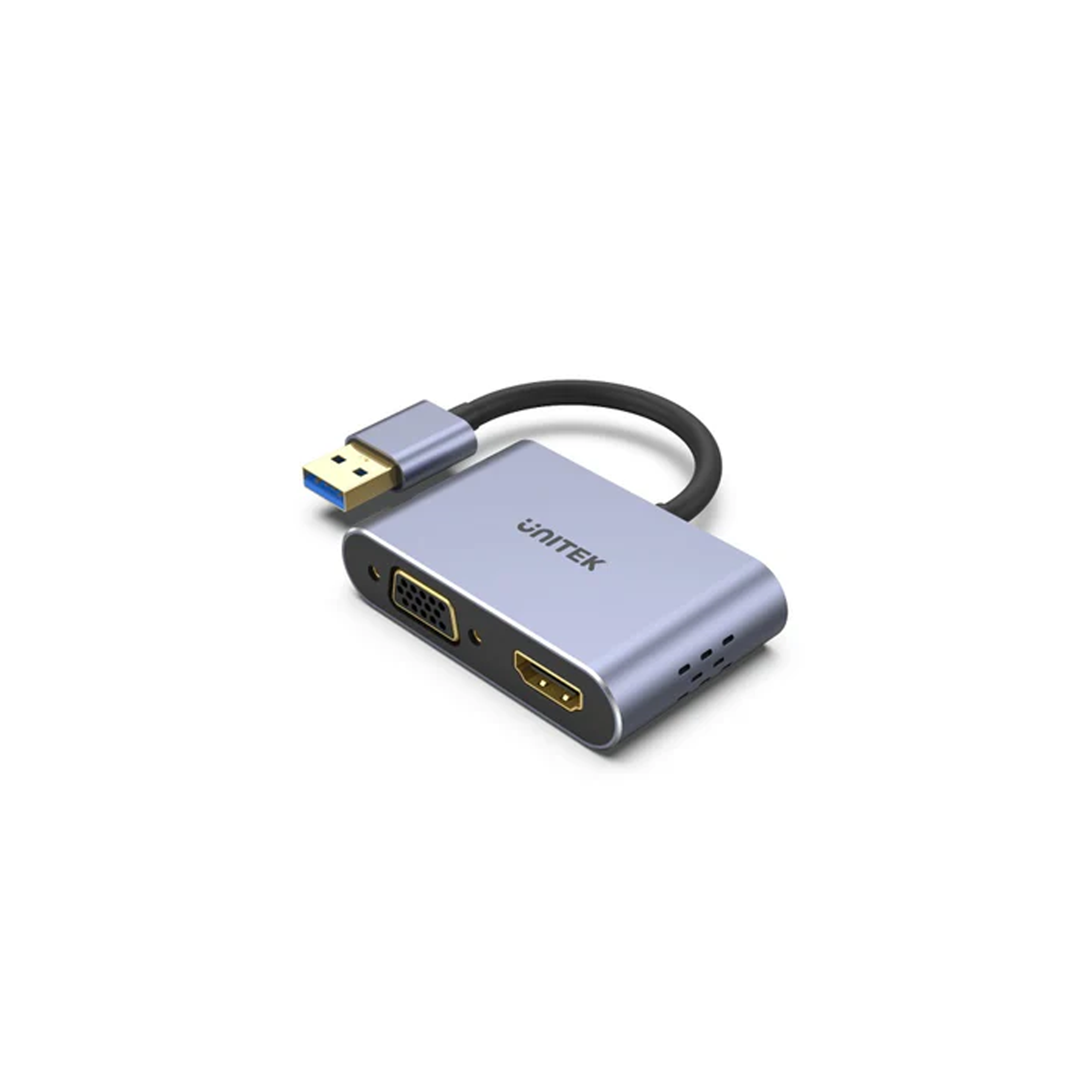 Hub chia 2 trong 1 USB 3.0 -> HDMI + VGA UNITEK V1304A