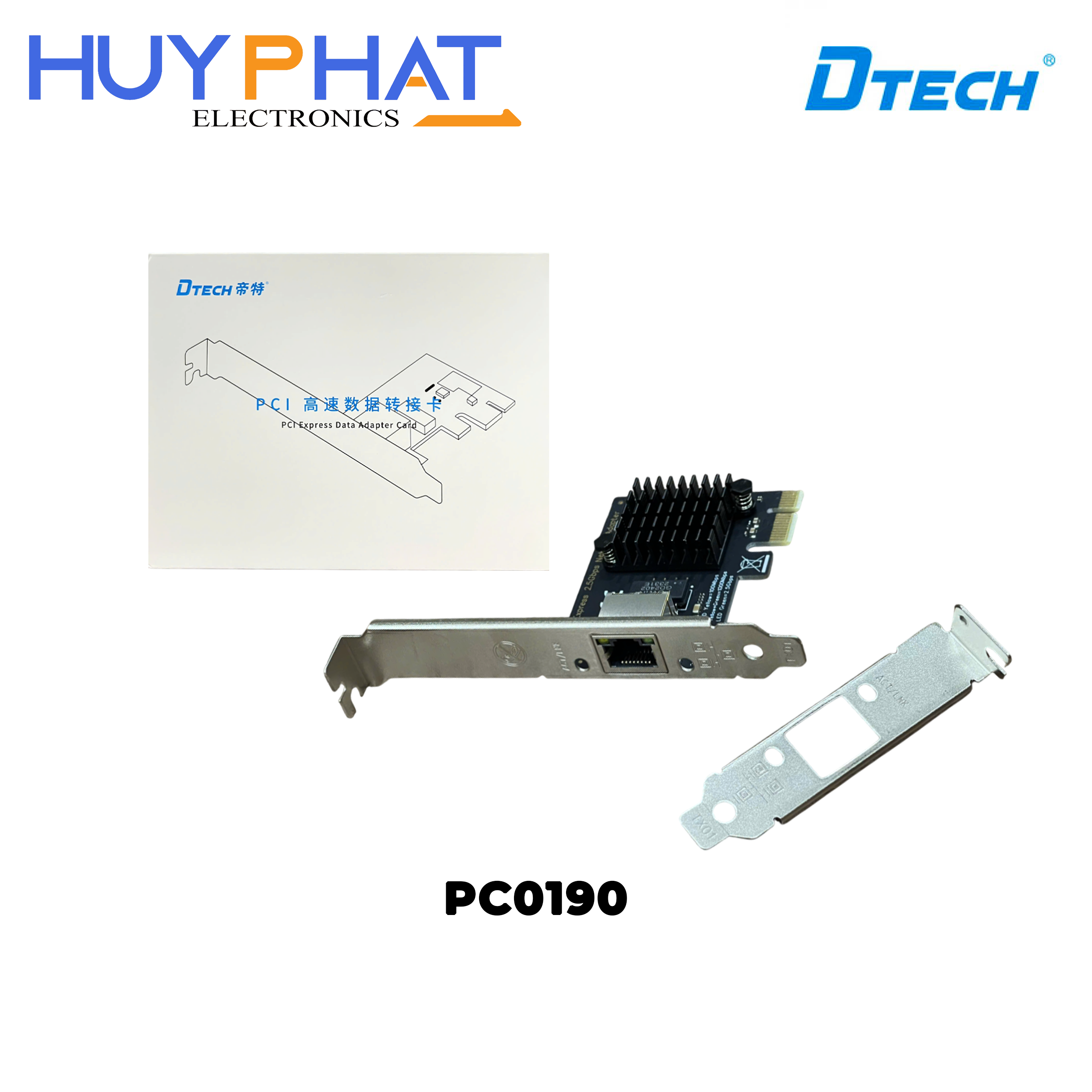Card PCI-E -> LAN 2.5Gigabit DTECH PC0190
