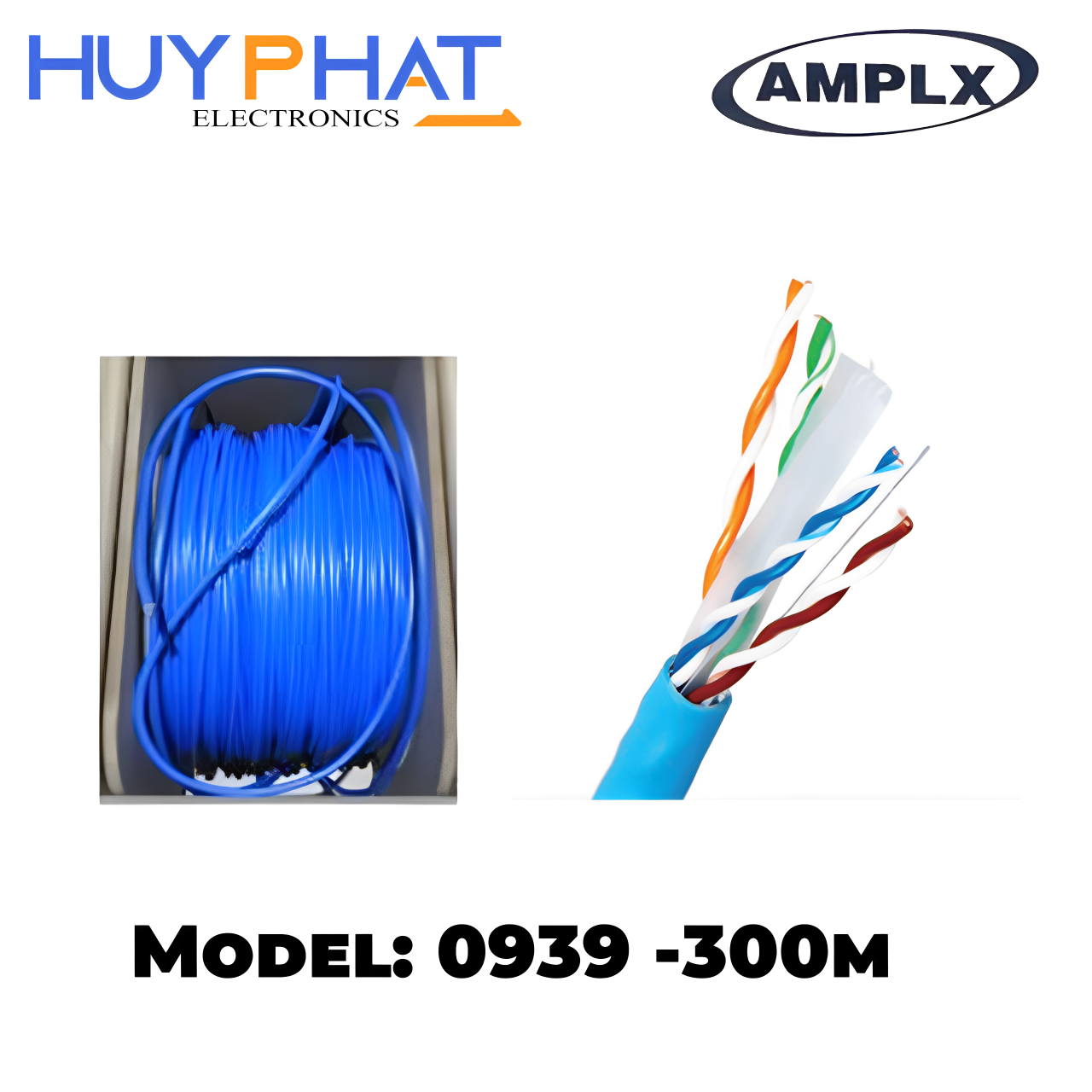 Cáp mạng cuộn Cat6 300M AMPLX 0939