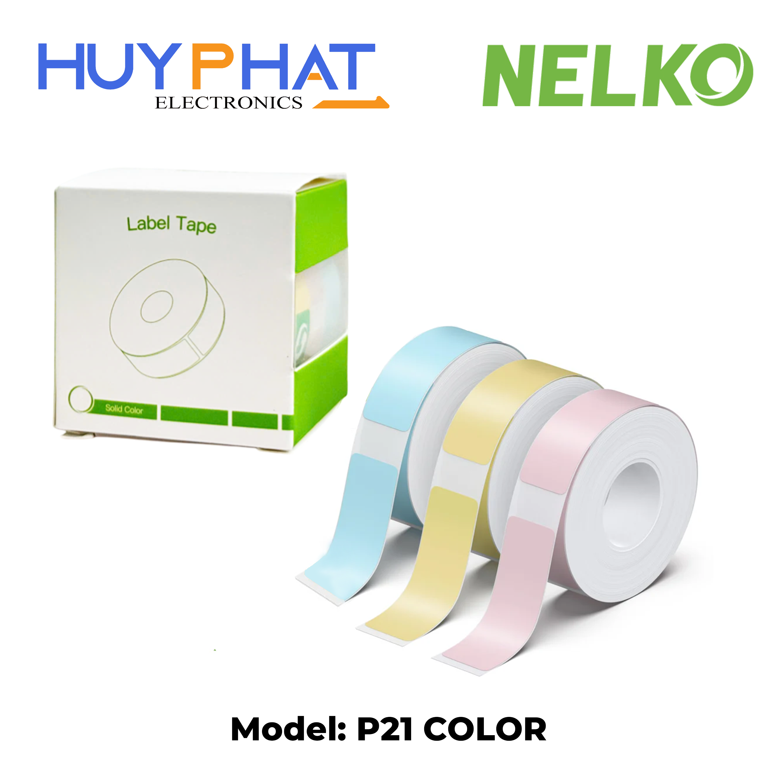 Giấy in nhiệt 12x40mm 180 tem/cuộn 3 cuộn NELKO P21