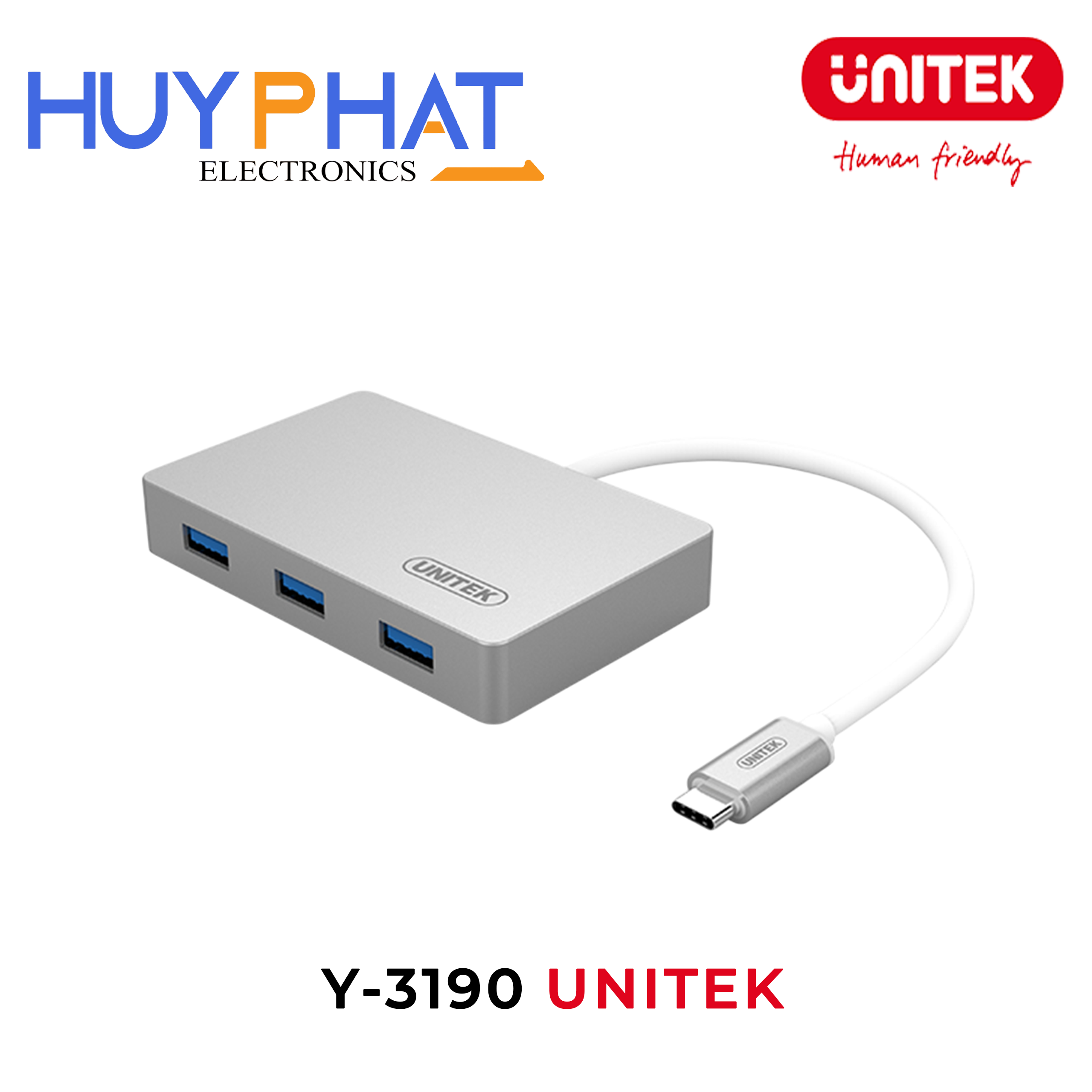 Multiport Hub Type-C -> USB 3.0 UNITEK Y-3190