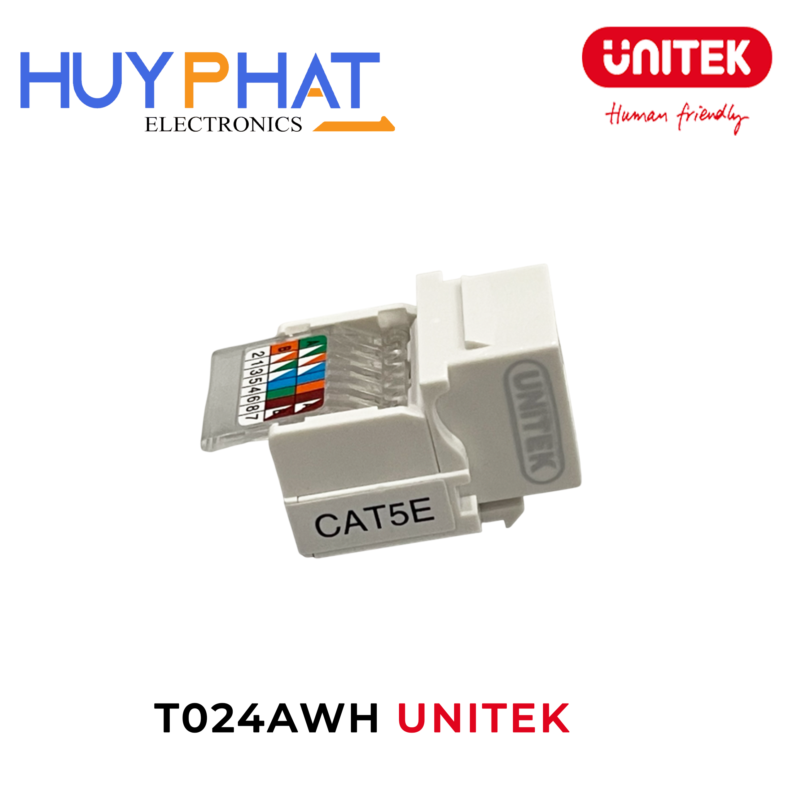 Ruột module mạng Cat5E UNITEK T024AWH