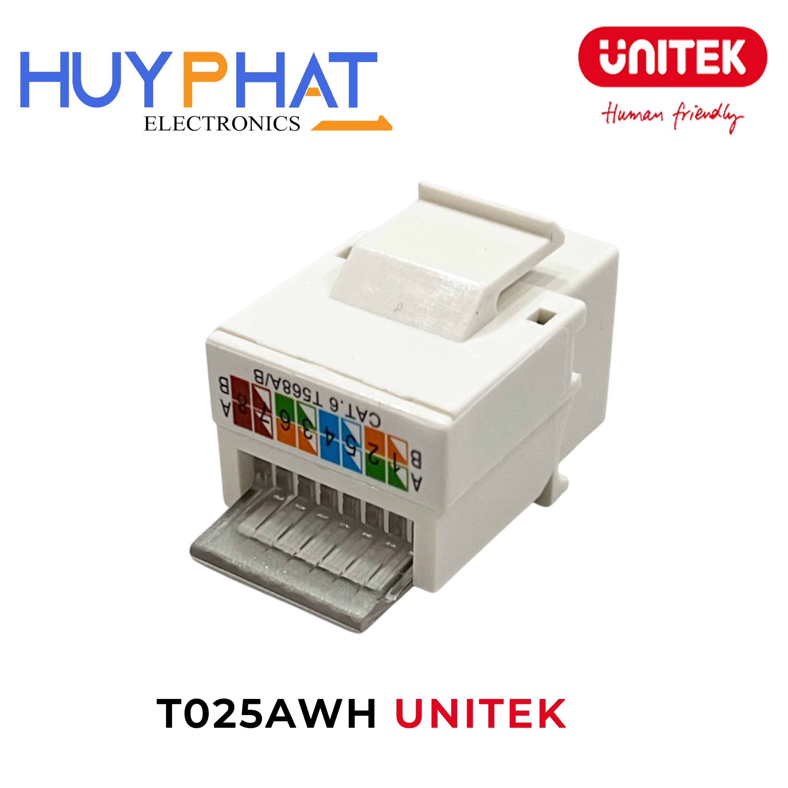 Ruột module mạng Cat6 UNITEK T025AWH