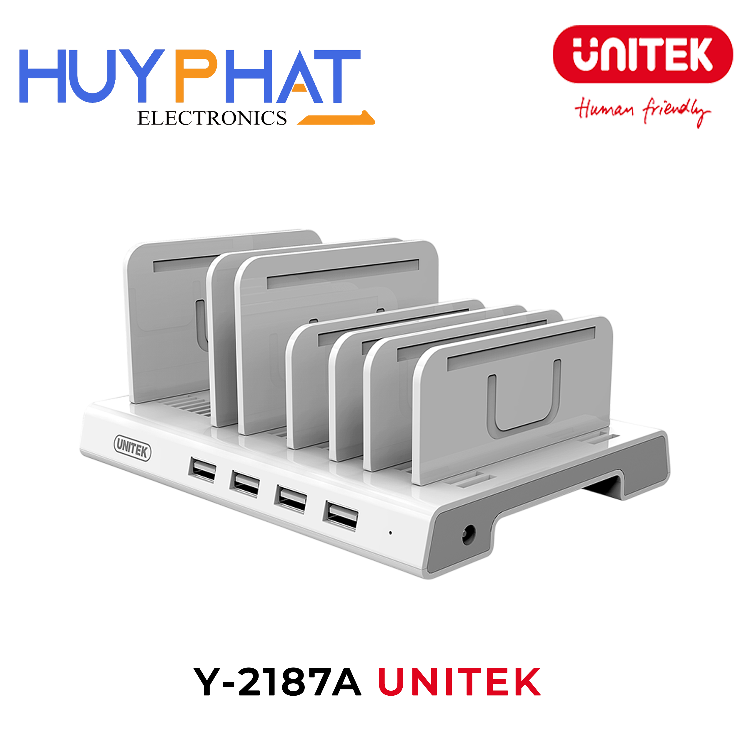 Bộ Sạc USB 2.4A 36W UNITEK Y-2187A