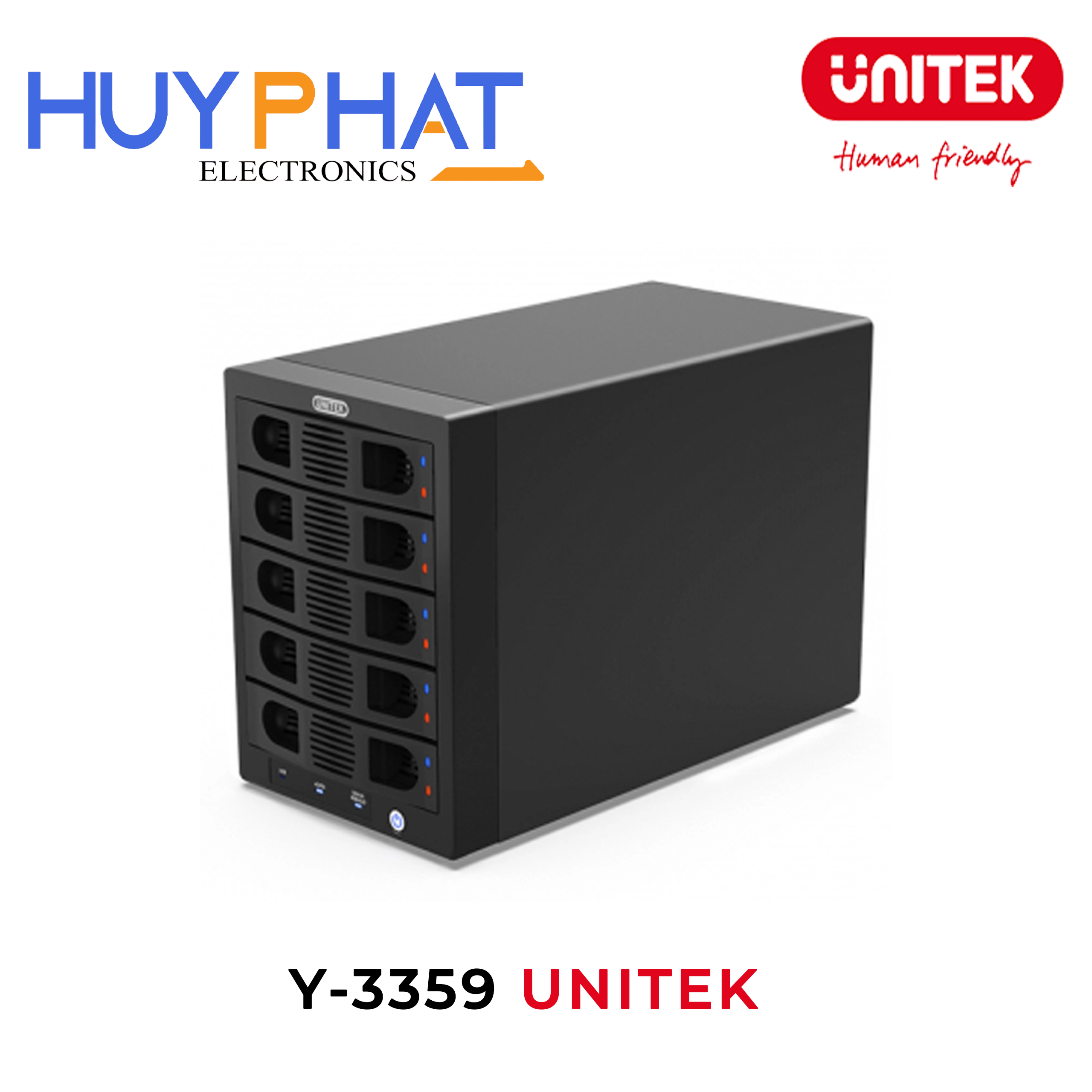 Tủ ổ cứng 5 khe cắm UNITEK Y-3359