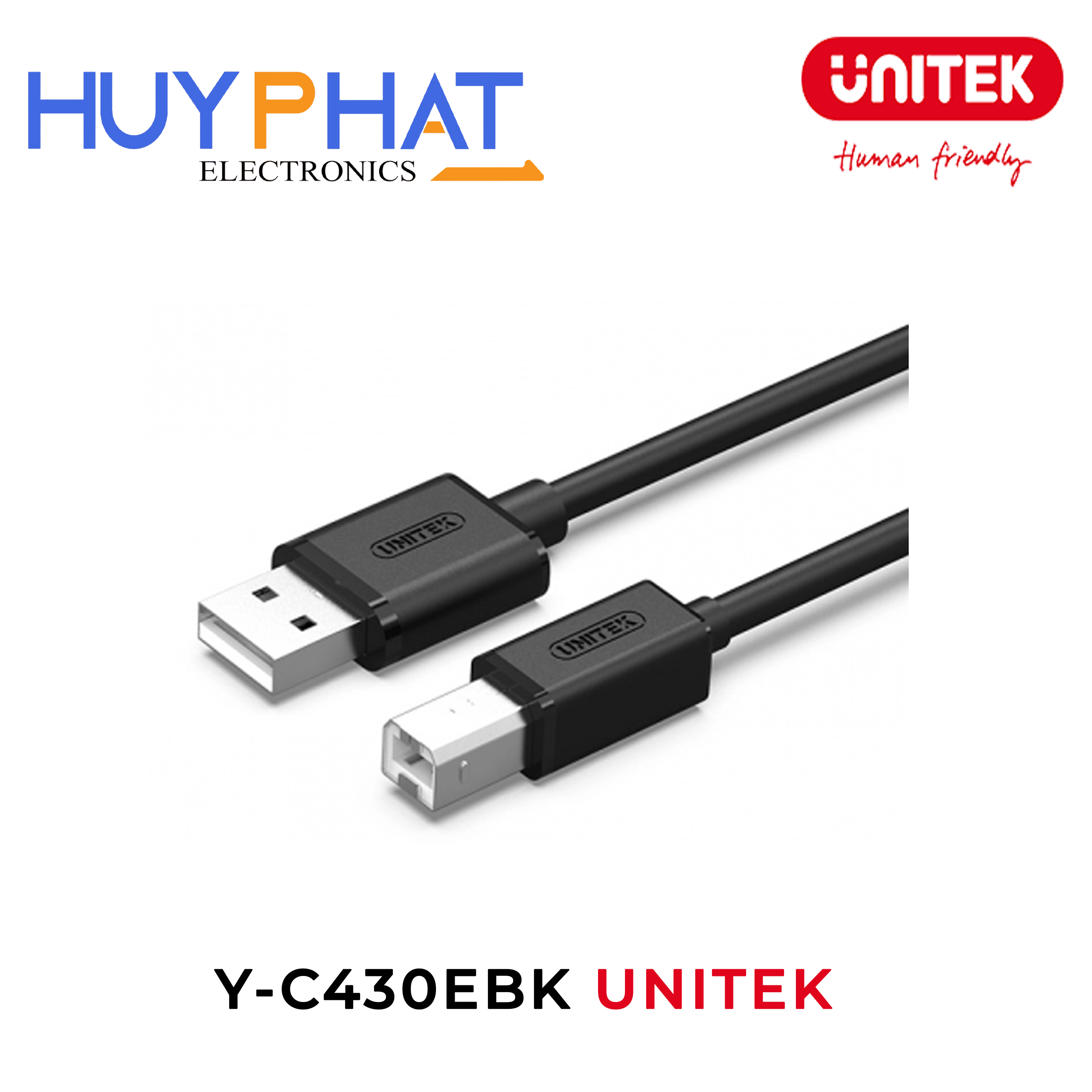 Cáp in USB2.0 dài tới 5M UNITEK Y-C430EBK