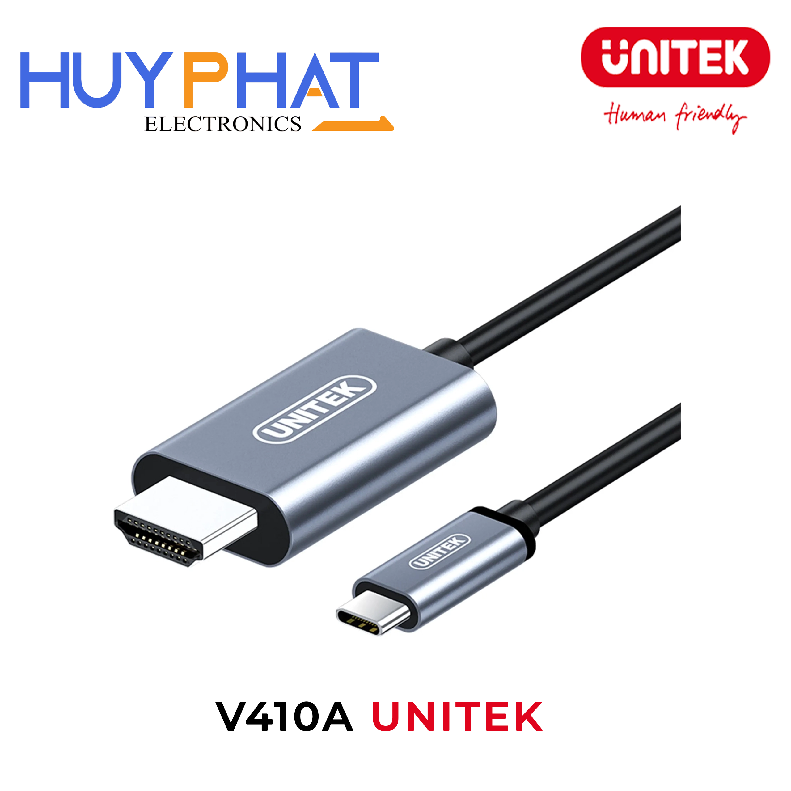 Cáp Type-C -> HDMI 4K@60Hz UNITEK V410A