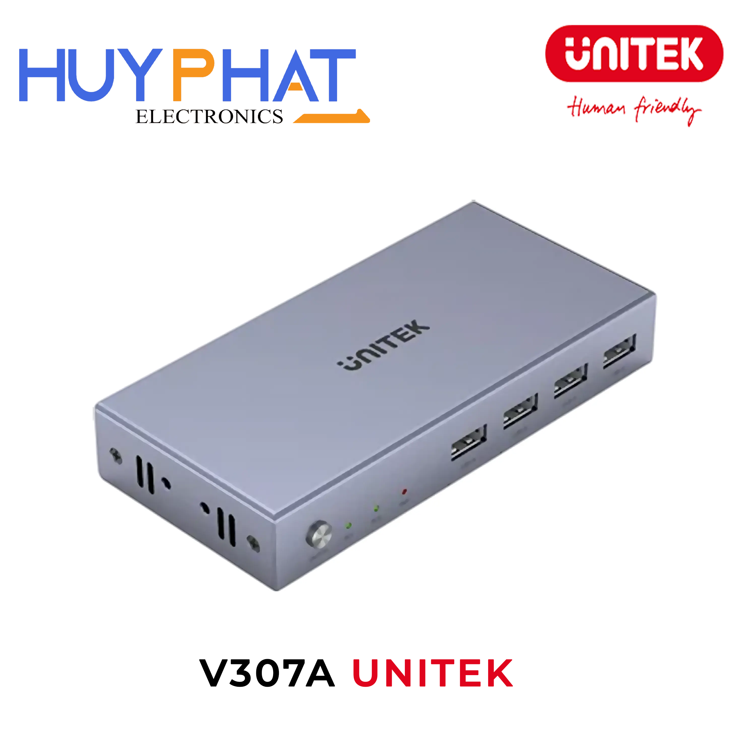 Bộ gộp HDMI KVM 4K@60Hz 2 ra 1 UNITEK V307A