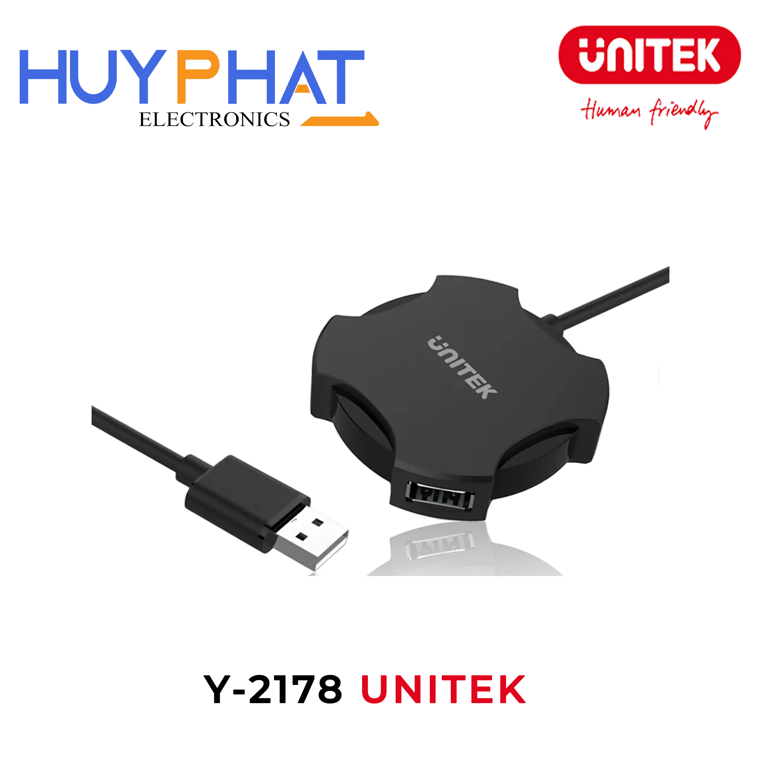 Hub chia 4 cổng USB2.0 UNITEK Y-2178