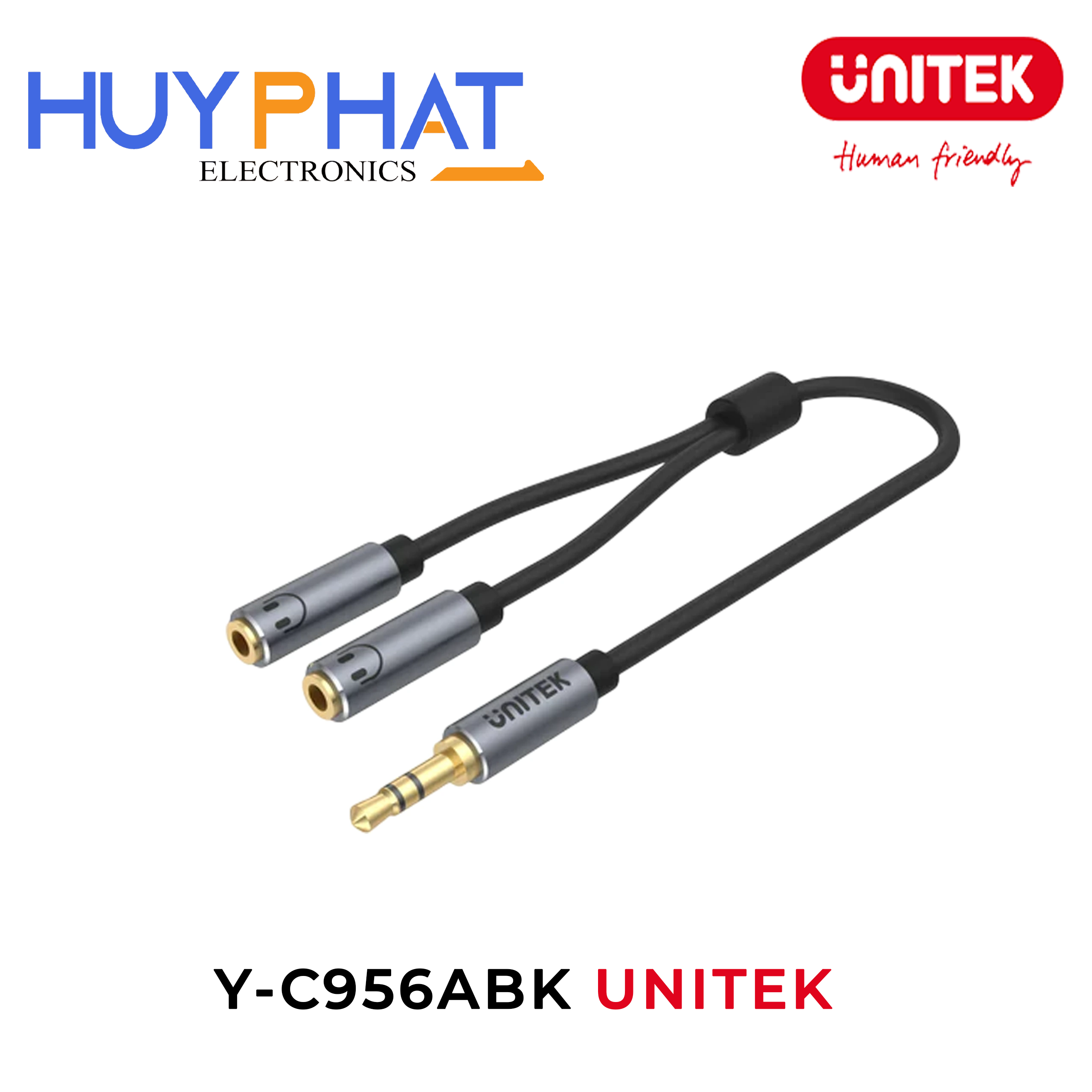 Cáp loa 1k->2L 0.2m  UNITEK Y-C956ABK