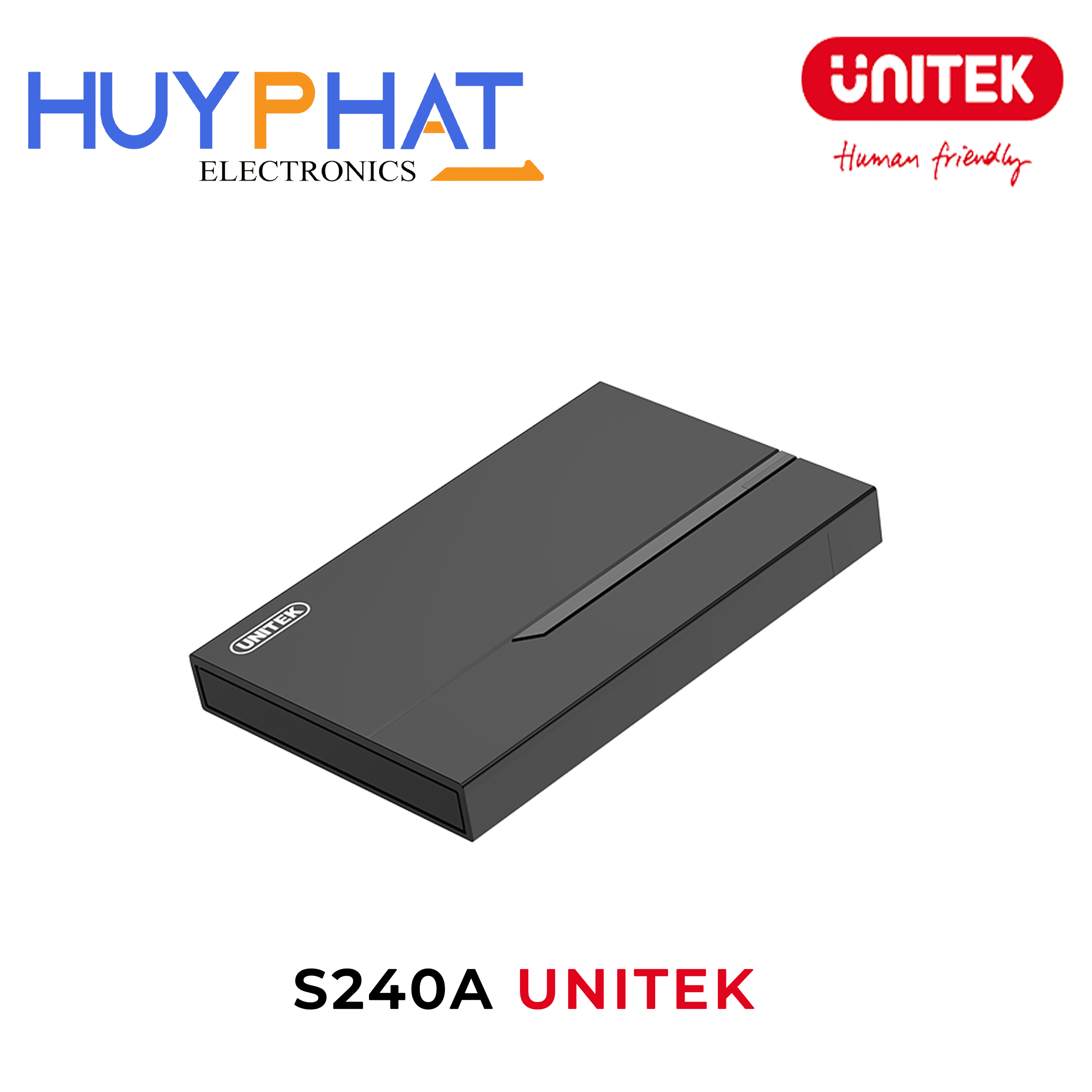 Box ổ cứng SATA 2.5 Micro-B -> USB + Type-C 5GB UNITEK S240A