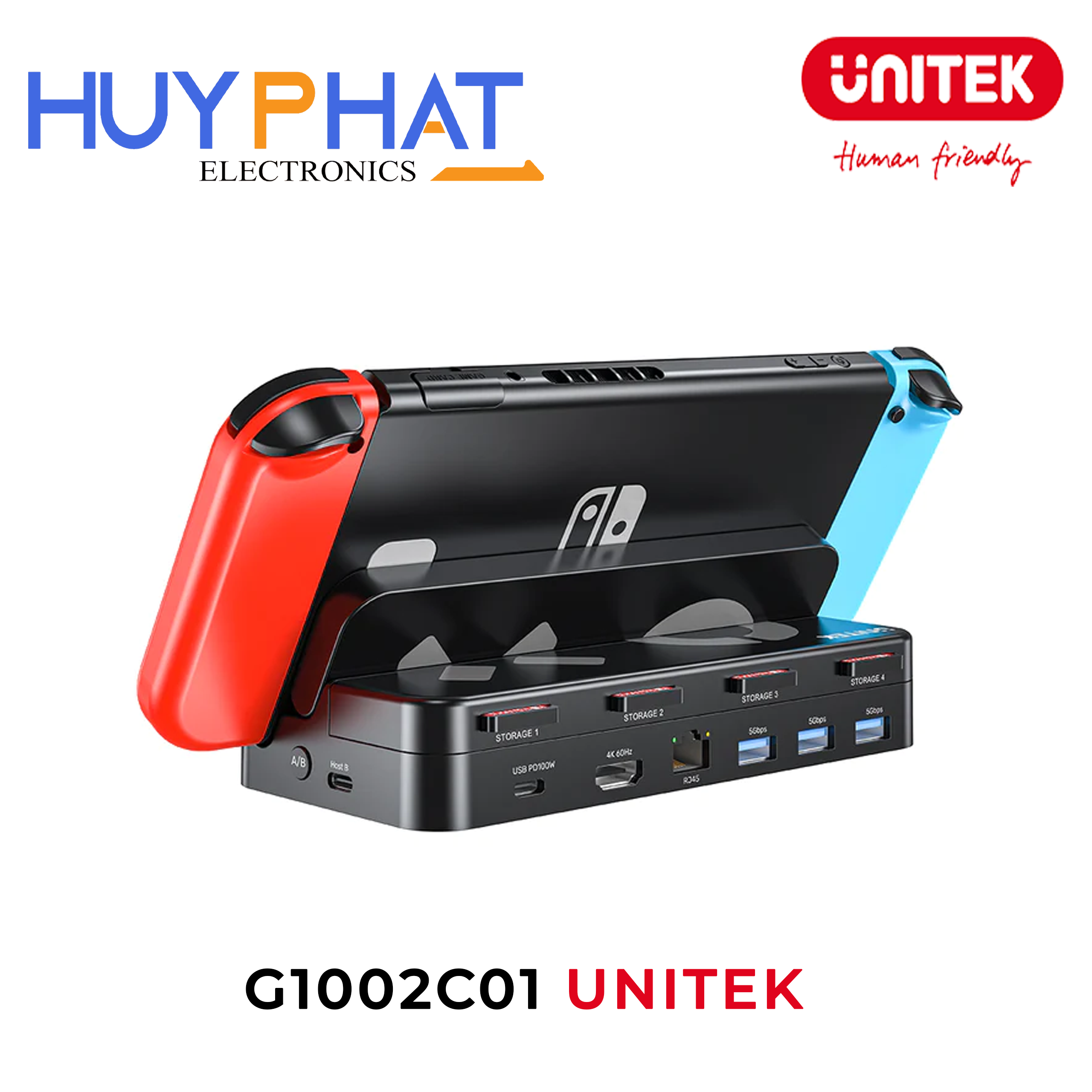 Trạm kết nối chơi game KVM UNITEK G1002C01