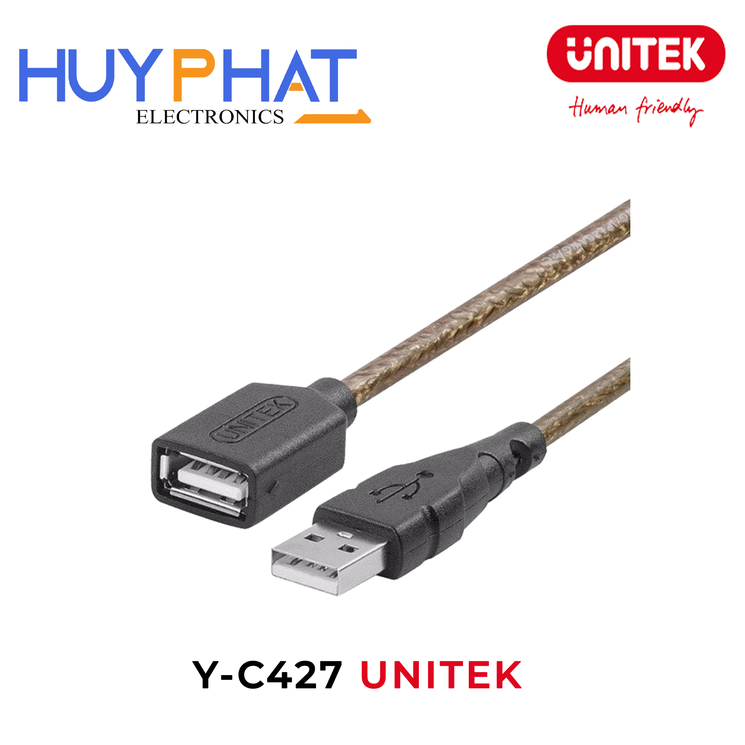 Cáp nối dài USB2.0 dài đến 10M UNITEK Y-C427
