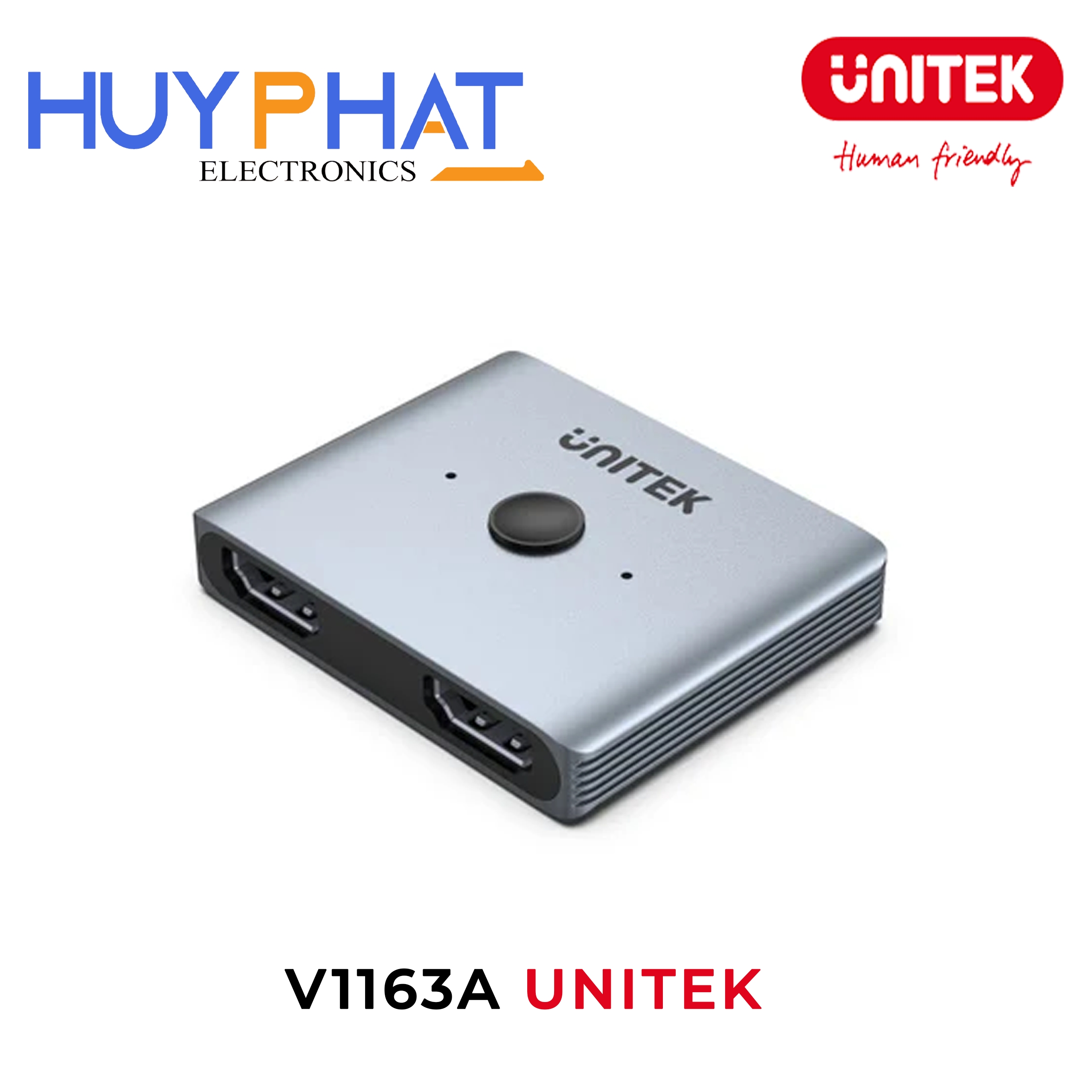 Bộ chuyển mạch 2 cổng KVM HDMI 8K@60Hz UNITEK V1163A