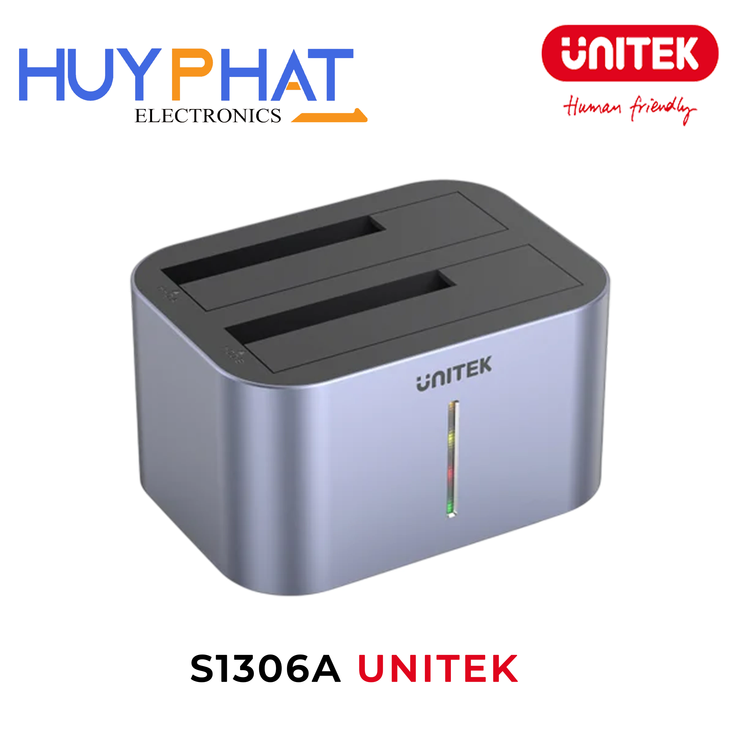 Box ổ cứng SATA 2 cổng uDrive UNITEK S1306A