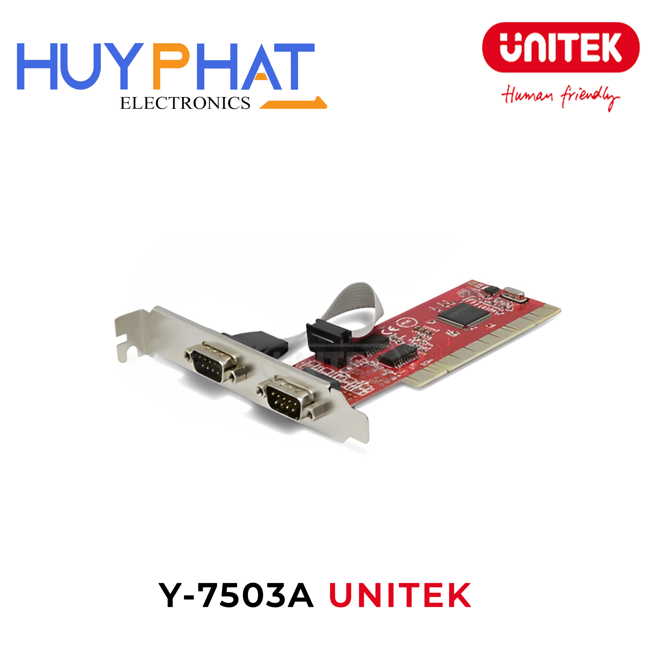 Card PCI cổng Com9 đôi UNITEK Y-7503A