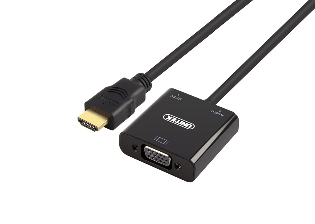 Cáp HDMI -> VGA + Audio UNITEK Y-6333