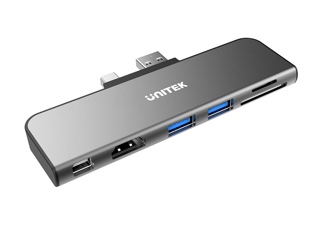 Dock mở rộng USB 3.1 + HDMI + MINI DP + TF + SD UNITEK D1021A