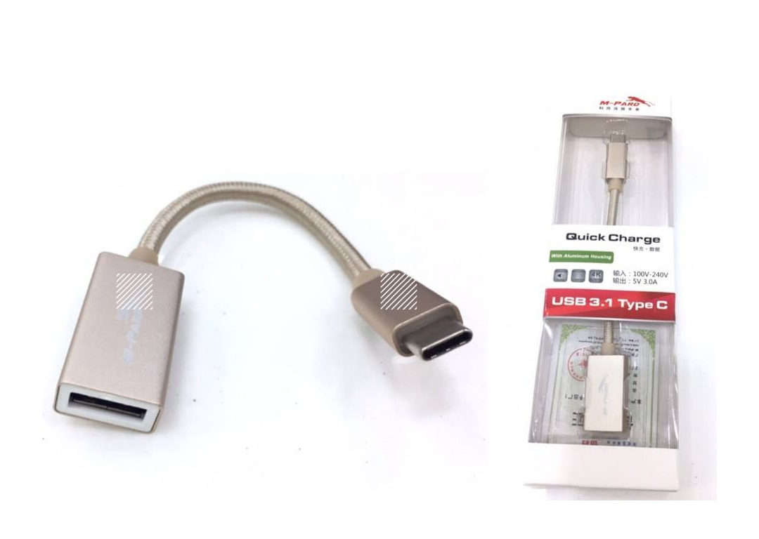 CÁP TYPE-C -> USB 3.0 L M-PARD (MD 012)