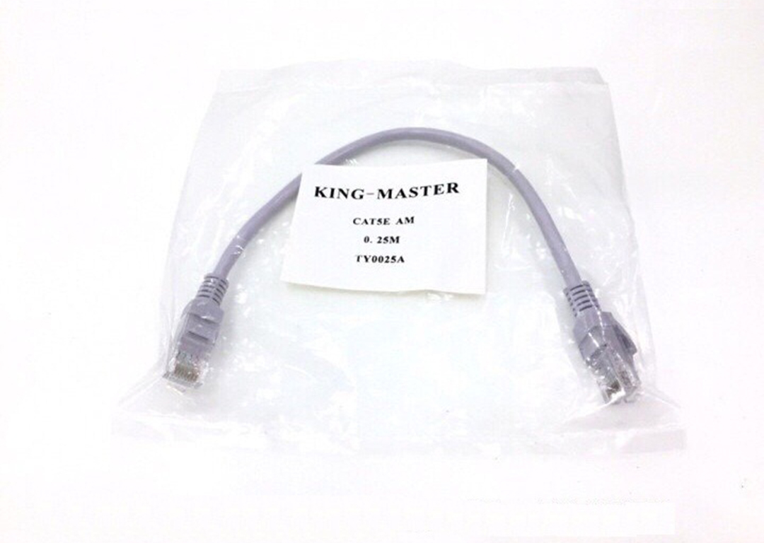 Cáp UTP Cat 5e AM 0.25m KINGMASTER TY-0025A