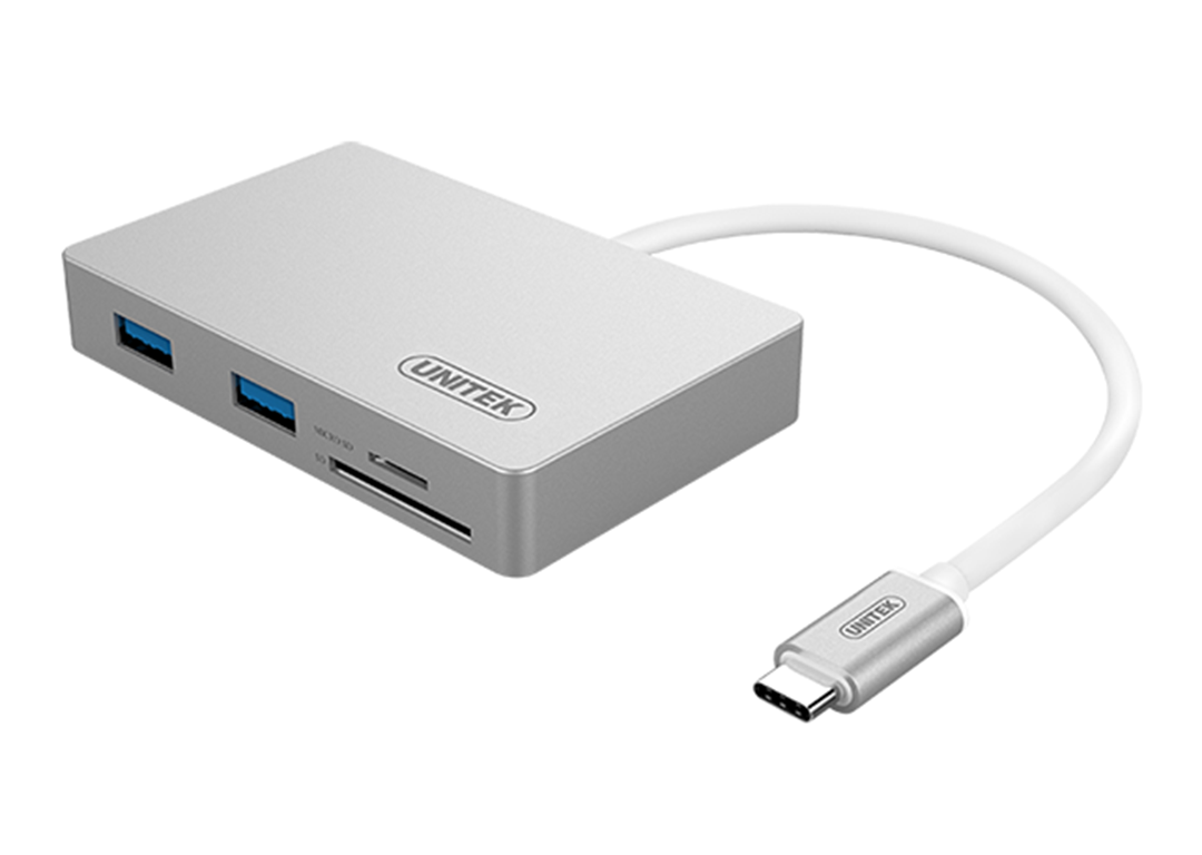 Hub chia 3 trong 1 Type-C -> USB 3.0 + TF + SD UNITEK Y-9319