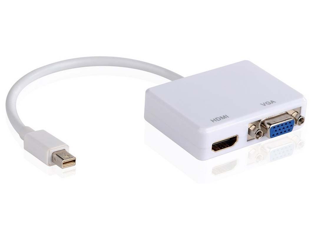 Cáp mini DisplayPort sang VGA + HDMI ORICO DMP-HV2-WH