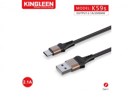 CÁP USB 2.0 -> TYPE-C 2.1A 2M KINGLEEN K59S