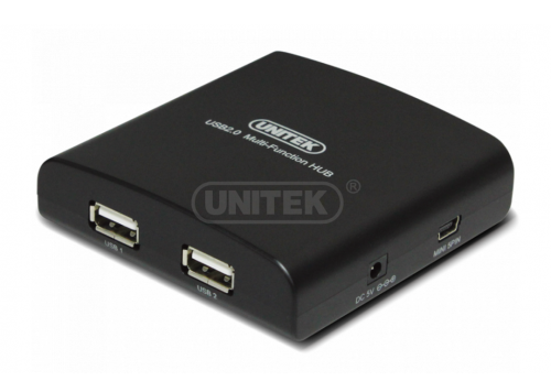 HUB 2-1 USB 2.0 + 2 PS2 + 2 MIC/SPK UNITEK (Y-2091)