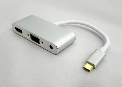 CÁP TYPE-C -> HDMI + VGA + AUDIO + USB 2.0 KM (KY-V011S)