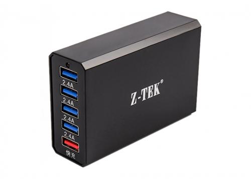 SẠC 5 USB 2.4A Z-TEK (ZY263K)